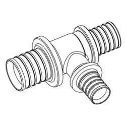 Rehau T-Stück, SDR 11 RX, 75x50x63mm, Rotguss... REHAU-12219381001 4007360258672 (Abb. 1)