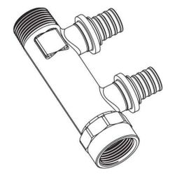 Rehau Schiebehülsenverteiler Rautitan RXplus 2-fach, 16xR/Rp 3/4"... REHAU-14563831001 4061264397974 (Abb. 1)