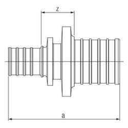 Rehau Kupplung Rautitan RXplus stabil 63x50mm... REHAU-14600551001 4062178755577 (Abb. 1)