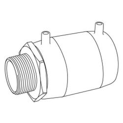 Rehau Fusapex 2.0 Übergang mit Außengewinde 50mm x R 1 1/2", Orange... REHAU-14847311001 4062178993283 (Abb. 1)