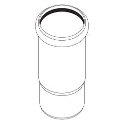 Rehau Raupiano Plus Langmuffe DN 110, 11215941001... REHAU-11215941001 4007360058753 (Abb. 1)