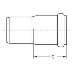 Rehau Raupiano Plus Langmuffe DN 110, 11215941001... REHAU-11215941001 4007360058753 (Abb. 1)