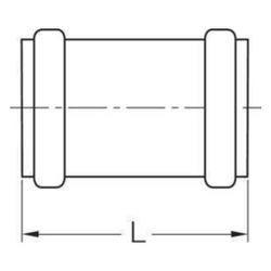 Rehau Raupiano Plus Überschiebmuffe DN 32... REHAU-11326161001 4059757620067 (Abb. 1)