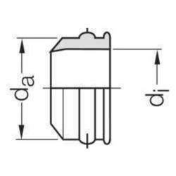 Rehau Gumminippel mit Sickenwulst DN 50/40... REHAU-11229431003 4007360445669 (Abb. 1)