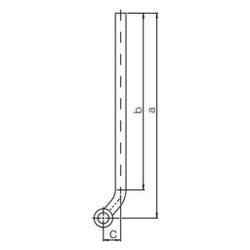 Rehau Rautitan Heizkörper-T-Anschlussgarnitur, 16mm, Schenkellänge 500mm, Edelstahl... REHAU-12408511001 4007360160142 (Abb. 1)