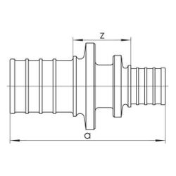 Rehau Kupplung reduziert SDR 11 RX 110x90mm... REHAU-12676611001 4007360113988 (Abb. 1)
