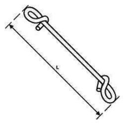 Rehau BKT Mattenbinder, Gesamtlänge 140mm, für Betonkerntemperierung... REHAU-12468991001 4007360172053 (Abb. 1)