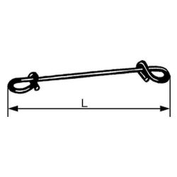 Rehau Mattenbinder Gesamtlänge 100mm, 12563441007... REHAU-12563441007 4007360033255 (Abb. 1)