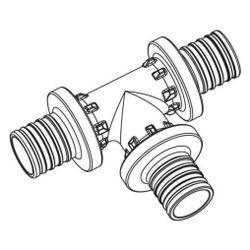 Rehau T-Stück Rautitan PX, mit Zentriernocken, 20x20x20mm... REHAU-11600321001 4007360366513 (Abb. 1)