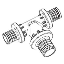 Rehau T-Stück Rautitan PX, mit Zentriernocken, 16x25x16mm... REHAU-11601021001 4007360377090 (Abb. 1)