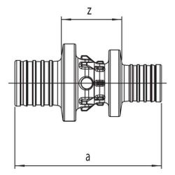 Rehau Kupplung Rautitan PX 32x25mm, 11600441001... REHAU-11600441001 4007360376895 (Abb. 1)