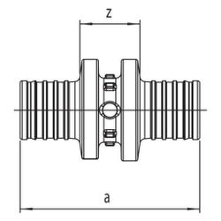 Rehau Kupplung Rautitan PX 32x32mm, 11600141001... REHAU-11600141001 4007360366438 (Abb. 1)