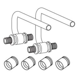 Rehau Sockelleisten Anschlussgarnitur-Set Rautitan 20x12x20mm... REHAU-11372391003 4007360425784 (Abb. 1)