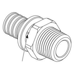 Rehau Übergang Rautitan LX plusG, 32mm x R 3/4", Messing... REHAU-13129991001 4007360543303 (Abb. 1)