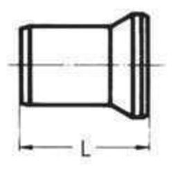 Rehau Klosettstutzen DN 110, Länge 150mm... REHAU-11216341001 4007360058791 (Abb. 1)
