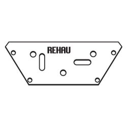 Rehau Halter Druckluftverteilerdose für 3-fach Druckluftverteilerdose, inkl. 4 Schra... REHAU-12494001001 4007360192600 (Abb. 1)