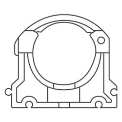 Rehau Rohrklemme 125mm, mit Klemmbügel, Schwarz... REHAU-12493501001 4007360194185 (Abb. 1)