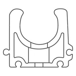 Rehau Rohrklemme 25mm, ohne Klemmbügel, Schwarz... REHAU-12436431001 4007360157012 (Abb. 1)
