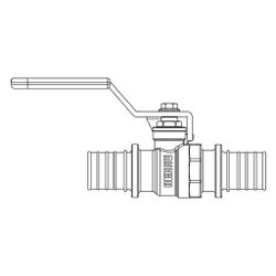 Rehau Kugelhahn, SDR 11, 32x32mm, Messing... REHAU-11601821001 4061264785627 (Abb. 1)