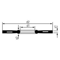 Rehau Profildichtung mit Metalleinlage, Durchmesser 125mm, DN 100, PN 10-16, Nitrilk... REHAU-12891261001 4007360363154 (Abb. 1)