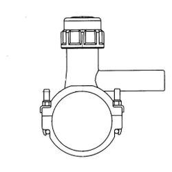 Rehau Smartfuse Anbohrschelle 90x25mm, PE 100, PN 16, Schwarz... REHAU-12891561001 4007360345167 (Abb. 1)