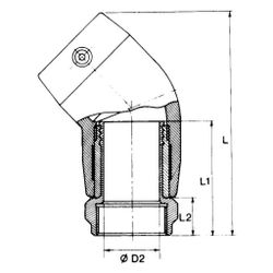 Rehau Smartfuse Übergangswinkel Innengewinde Messing, 32mm x Rp 1", PE 100, PN 16, 4... REHAU-12461421001 4007360220600 (Abb. 1)