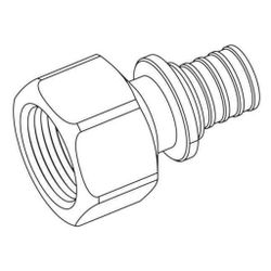 Rehau Übergang SDR 11 LX, 25mm x Rp 3/4", Messing... REHAU-11691071001 4007360457020 (Abb. 1)