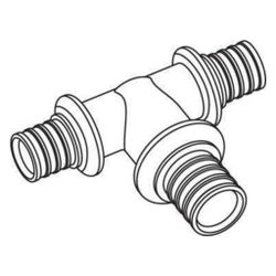 Rehau T-Stück SDR 7,4 LX, 20x25x20mm, Messing... REHAU-11680391001 4007360459253 (Abb. 1)