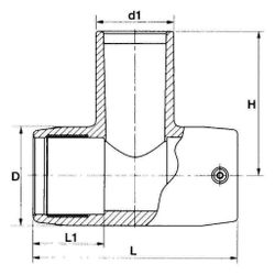 Rehau Fusapex 2.0 T-Stück, Rohraußendurchmesser 63/63/63mm, Orange... REHAU-14847221001 4062178993214 (Abb. 1)