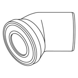 Rehau Klosettbogen DN 110, 22 Grad, 11216041001... REHAU-11216041001 4007360058760 (Abb. 1)