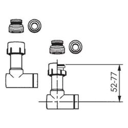 Rehau Teleskop-Eckverschraubungs-Set Eurokonus G 3/4"... REHAU-12406071001 4007360189082 (Abb. 1)
