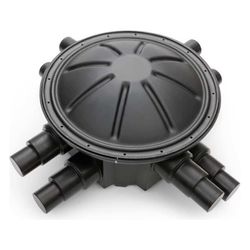 Rehau Nahwärmeschacht mit 8 Einlässen, Durchmesser 800mm, Polyethylen... REHAU-12085581001 4007360489458 (Abb. 1)
