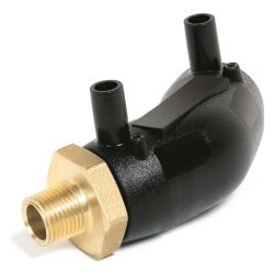 Rehau Smartfuse Übergangswinkel Außengewinde Messing, 32mm x R 1 1/2", PE 100, PN 16... REHAU-12460221001 4007360220488 (Abb. 1)