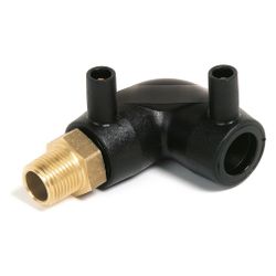 Rehau Smartfuse Übergangswinkel Außengewinde Messing, 75mm x R 2", PE 100, PN 16, 90... REHAU-12439231001 4007360219208 (Abb. 1)