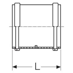 Rehau Raupiano Plus Doppelmuffe DN 50, 11326241001... REHAU-11326241001 4062178590666 (Abb. 1)