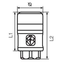 Rehau Sicherheitsschnellkupplung NP 7,2 Innengewinde G 1/2"... REHAU-12496671001 4007360186227 (Abb. 1)