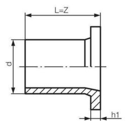 Rehau Vorschweißbund, SDR 17 90, PE 100, Schwarz... REHAU-12208681001 4007360239213 (Abb. 1)
