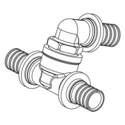 Rehau T-Stück Abgang 90 Grad, SDR 11 LX, 32x32x32mm... REHAU-12098891001 4007360488796 (Abb. 1)