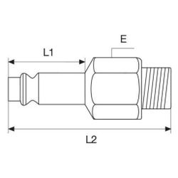 Rehau Stecknippel NP 7,2 Außengewinde G 1/2"... REHAU-12497571001 4007360186319 (Abb. 1)