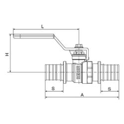 Rehau Kugelhahn, SDR 11, 32x32mm, Messing... REHAU-11601821001 4061264785627 (Abb. 1)