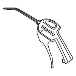 Rehau Blaspistole mit Metalldüse G 1/4", 10 bar, max. Durchfluss 6,4l/s bei 6 bar... REHAU-12492601001 4007360186401 (Abb. 1)