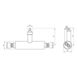 Rehau Absperrarmatur UNO 25, SDR 11, vorgedämmt, mit Kugelhahn und Schiebehülsenüber... REHAU-13532851001 4007360425739 (Abb. 1)