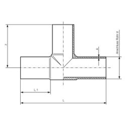 Rehau T-Stück, SDR 17, 355x355x355mm, PE 100, Schwarz... REHAU-12796361001 4007360222369 (Abb. 1)