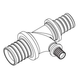 Rehau Rautitan Bogen-T-Stück RXplus 32/16/25mm, Rotguss... REHAU-14563971001 4061264398117 (Abb. 1)