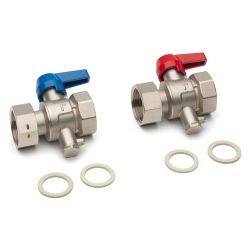 Rehau Kugelhahnset G 1" mit Fühleranschluss M10x1... REHAU-12165931001 4007360518059 (Abb. 1)