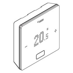Rehau Nea Smart 2.0 Raumregler HBB, Bus mit Temperatur- und Feuchtefühler, Schwarz... REHAU-13280051004 4067936409174 (Abb. 1)