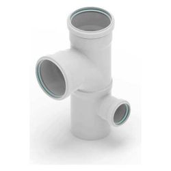 Rehau Raupiano Plus Stufenabzweig rechts DN 110/110/75, 87 Grad... REHAU-11026771002 4007360584399 (Abb. 1)
