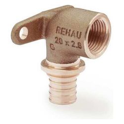 Rehau Wandwinkel Rautitan RXplus, 20mm x Rp 1/2", kurz, Rotguss... REHAU-14563591001 4061264397738 (Abb. 1)