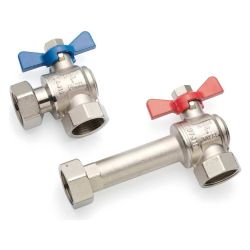 Rehau Eckkugelhahn-Set G 1" für Heizkreisverteiler, HKV-D oder Heizleitungsverteiler... REHAU-13152241001 4007360559496 (Abb. 1)