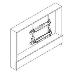 Rehau Rautherm Unit, Easyflow und UP 110, 12 Heizkreise, Strangregulierventil links... REHAU-11074921001 4059757761814 (Abb. 1)